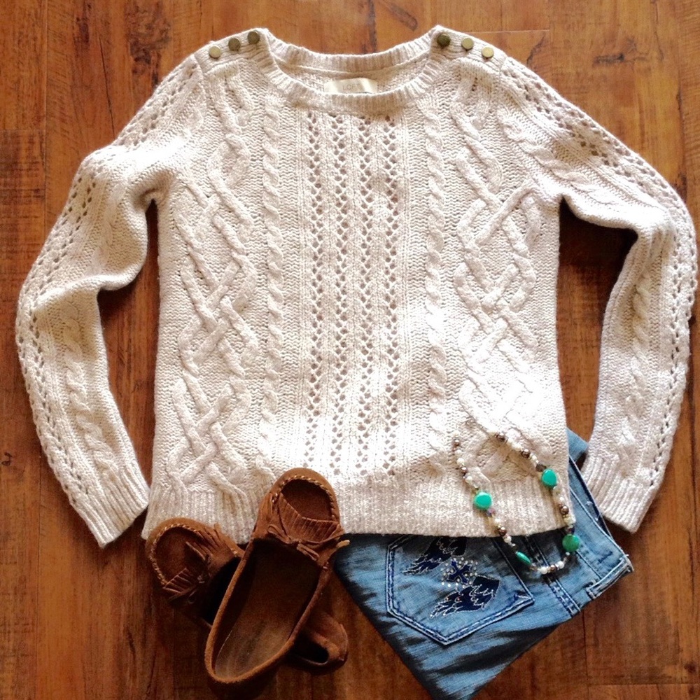Ann Taylor LOFT Cable Knit Sweater!